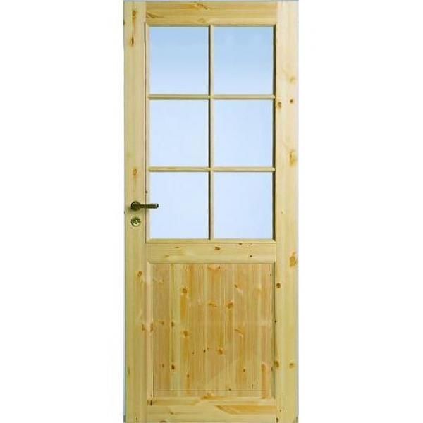 Дверь межкомнатная сосновая под 6 стекол №52 JELD-Wen (Финляндия)