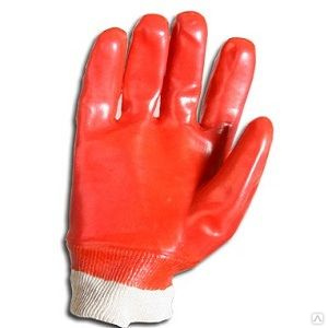 Перчатки маслобензостойкие "Гранат", красные 