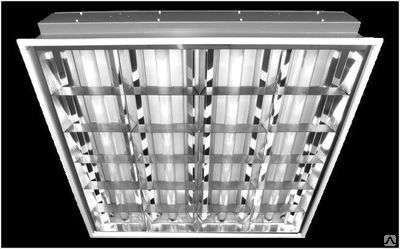 Светильник ARS/R 4x18 HF встраиваемый зеркальная решетка с ЭПРА
