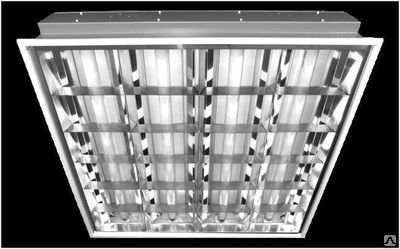 Светильник ARS/S 4x18 HF встраиваемый зеркальная решетка с ЭПРА
