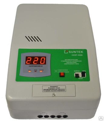 Стабилизатор напряжения релейного типа СНЭТ-5000 (5кВт) SUNTEK