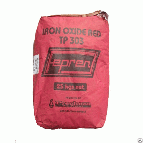 Пигмент для бетона красный железоокисный Fepren ТР-303 25 кг