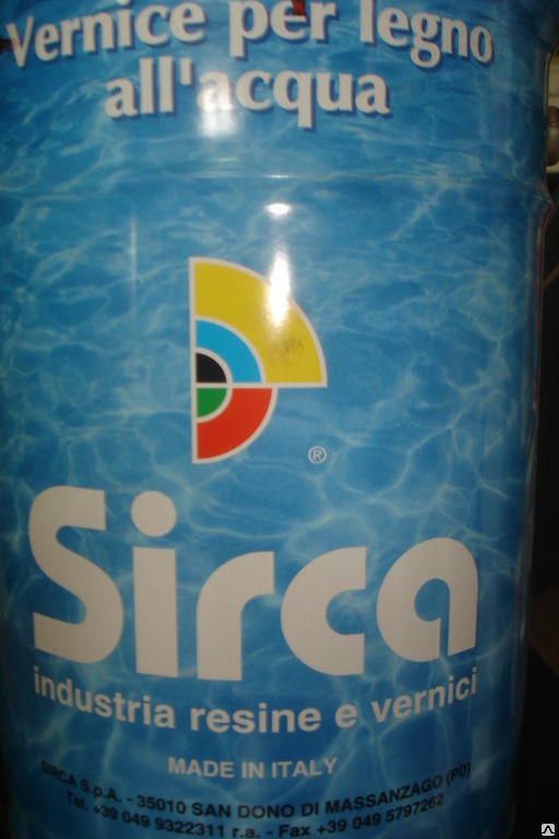 Лак на водной основе для наружного применения Sirca OWE 500G30 цвет мёд (25 л)