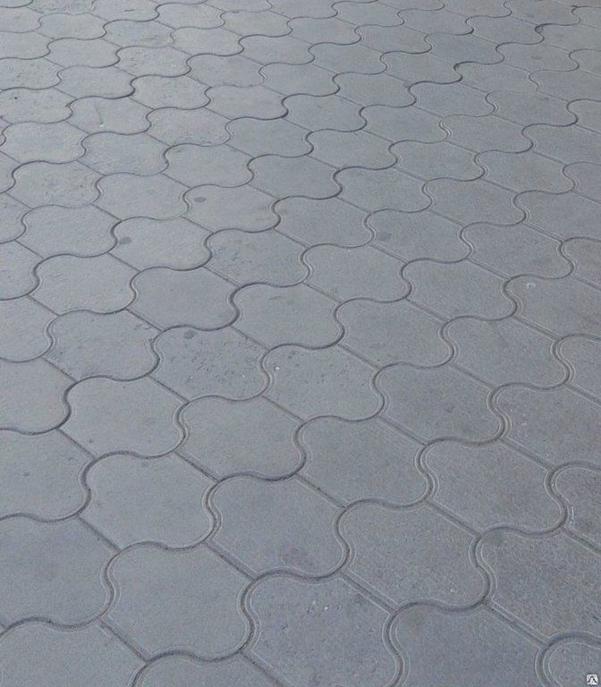 Тротуарная плитка «Рокко» h = 4,5см серый