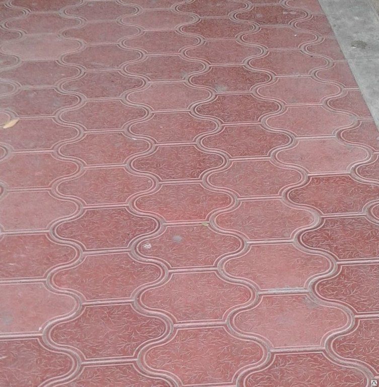 Тротуарная плитка «Рокко» h = 3см оранжевый