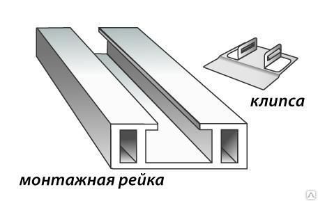 Обрешетка для пластиковых панелей 3,0 м купить в СПб интернет-магазин ПВХ Маркет ☎ +7()