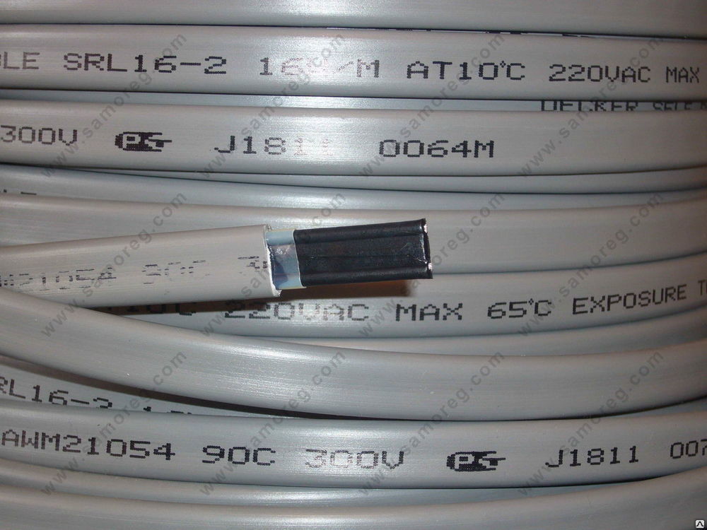 Саморегулирующийся нагревательный кабель Samreg GWS 17HTM2-CT