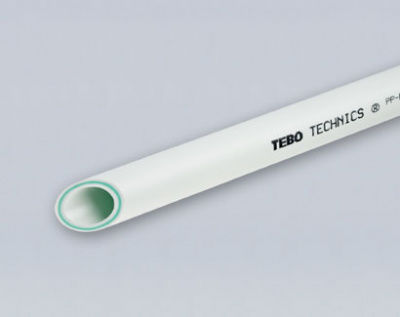 Труба стекловолокно TEBO (PN 20) ф32x 5,4 мм (серая / белая)