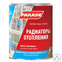 Эмаль PARADE А4 до 120 С* Акриловая Термостойкая для Радиаторов Супербелая полуматовая 2,7 л