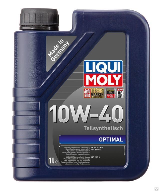 Полусинтетическое моторное масло Liqui Moly Optimal 10W-40 (1 л)