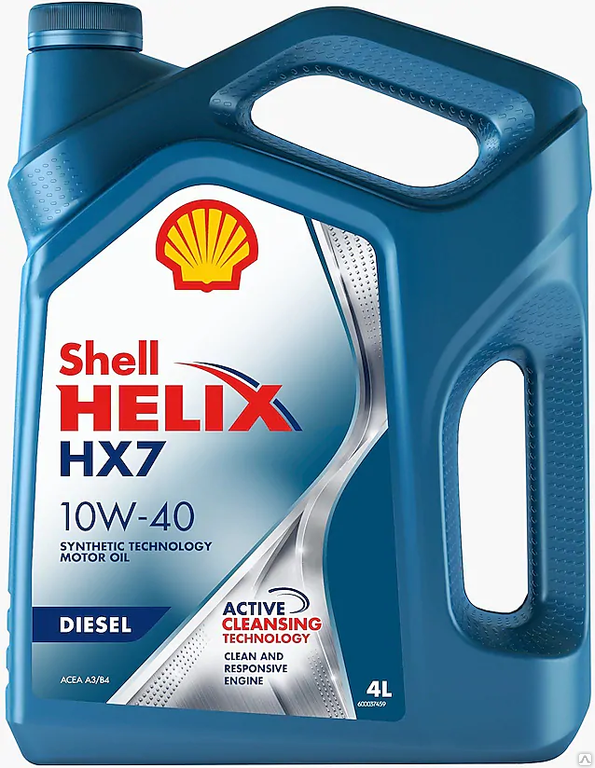 Масло моторное Shell Helix HX7 Diesel 10W-40 (4 л)