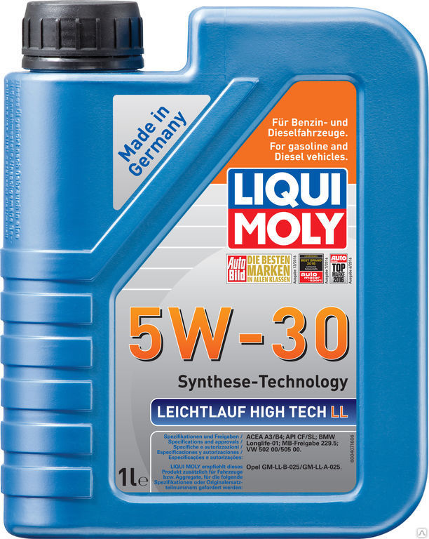 НС-синтетическое моторное масло Liqui Moly Leichtlauf High Tech LL 5W-30 1л
