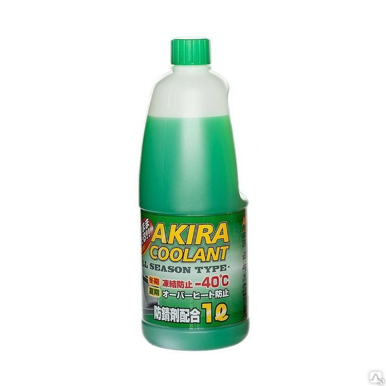 Антифриз AKIRA Coolant всесезонный зеленый (1 л), цена в Санкт