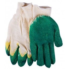 Перчатки с латексным покрытием (зеленые)
