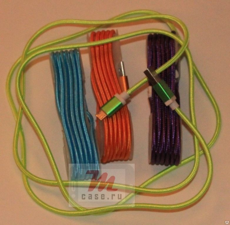 Кабель USB 2.0 - microUSB, кабель для зарядки 1,5 м фиолетовый