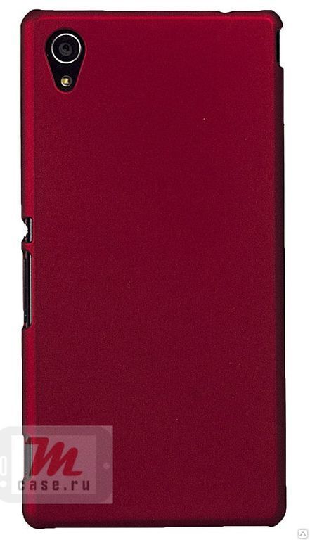 Чехол для Sony Xperia M4 пластиковая накладка Красная