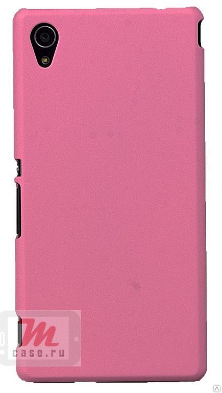 Чехол для Sony Xperia M4 пластиковая накладка Розовая