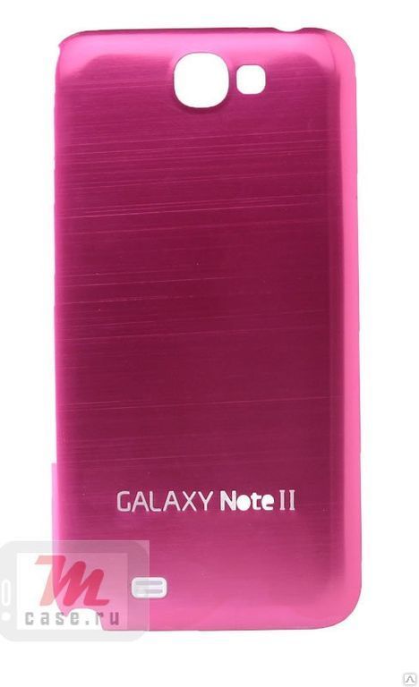 Задняя крышка для Samsung Galaxy Note 2 Metal Back Розовый
