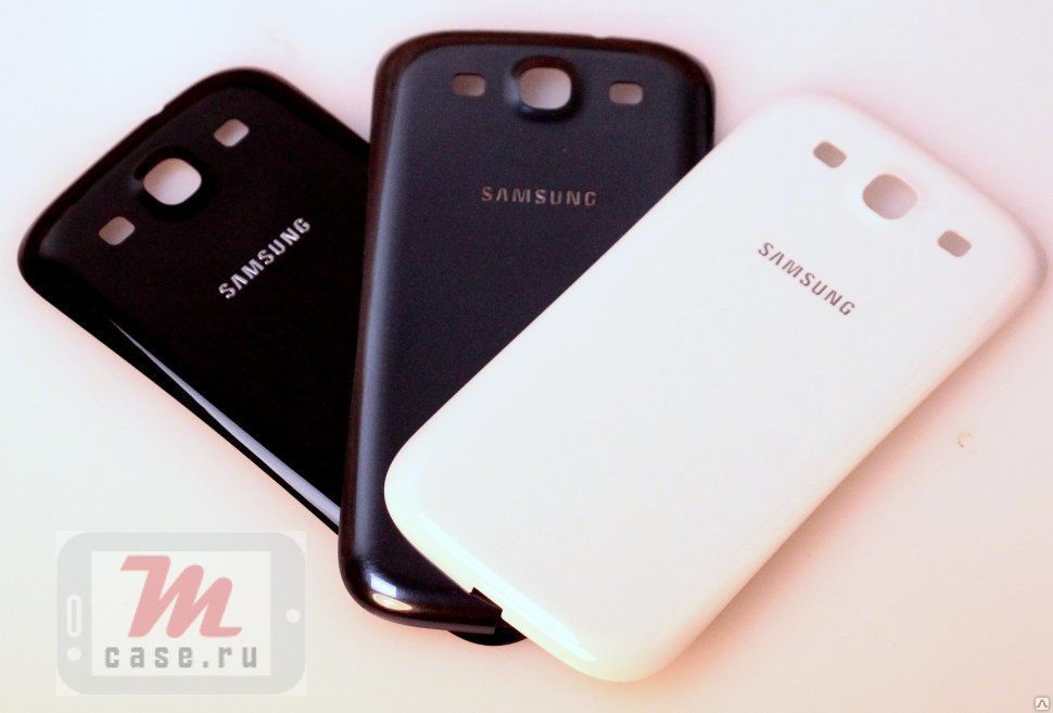 Задняя крышка для Samsung Galaxy S3 (S3 Duos) темно-синяя