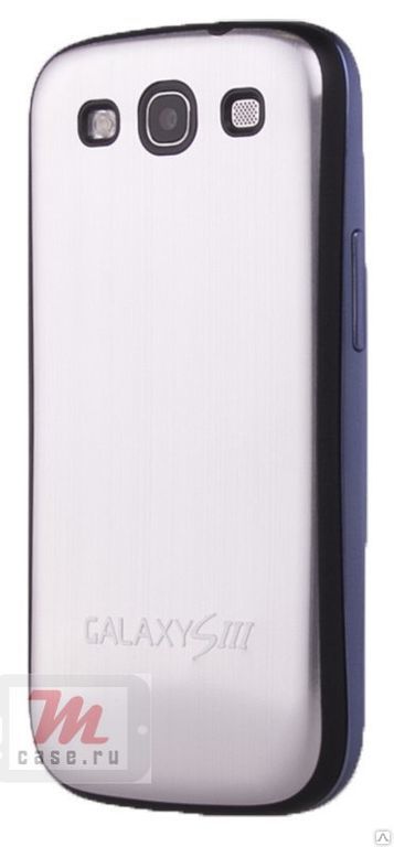 Задняя крышка для Samsung Galaxy S3 (S3 Duos) Серебро