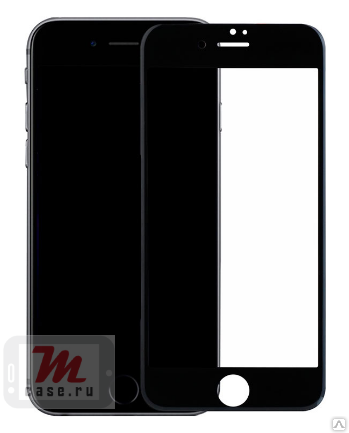 Защитное стекло на весь экран для iPhone 7 Benks черный цвет