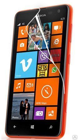 Защитная пленка для Nokia Lumia 625 глянцевая