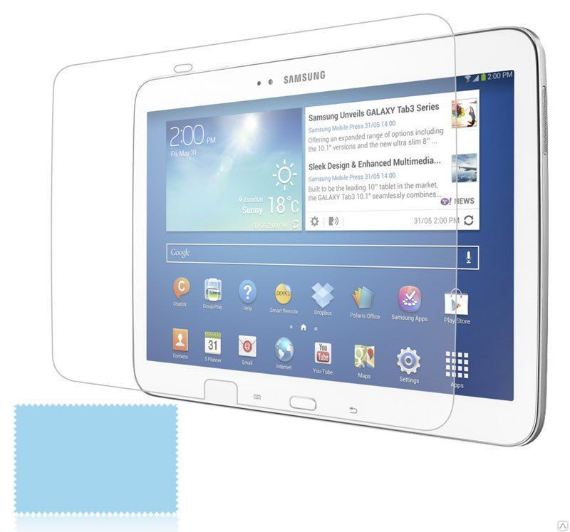 Защитная пленка для Samsung Galaxy Tab 4 10.1 T530 глянцевая