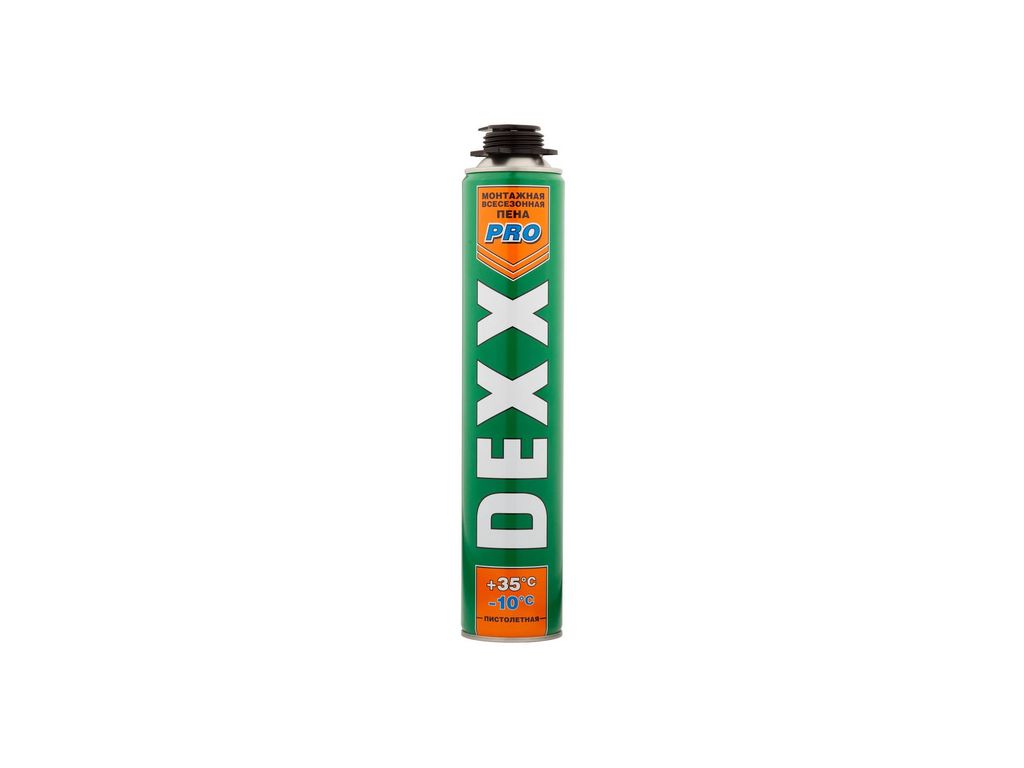 Монтажная пена (полиуретановая) профессиональная Dexx PRO.