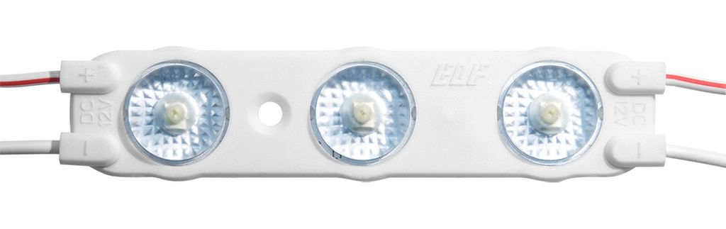 Модуль светодиодный ELF VIVO-2019 3SMD с линзой, 12В, IP67, белый