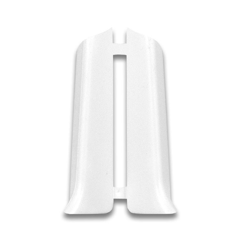 Заглушки торцевые пвх комплект (деконика) 85 мм 001 белая матовая Идеал