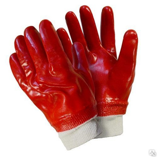 Перчатки универсальные с напылением "Гранат" Красный 120 Россия 