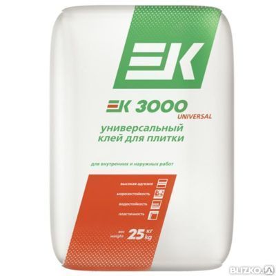 Клей для плитки ЕК 3000, 25кг