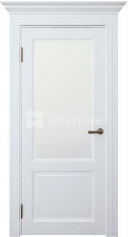 Двери Коллекция Версаль мод.40004 Витраж наливной Снежная Королева (Белая)