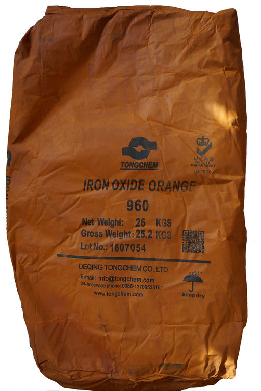 Пигмент железооксидный оранжевый S 960 Китай Тонгчем