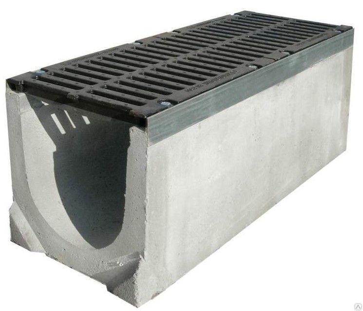 Лоток водоотводный бетонный ЛВБ Optima 500 №14