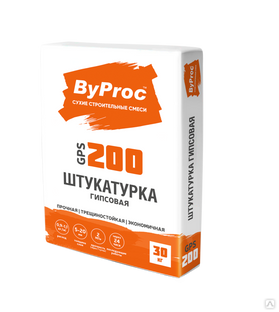 Штукатурка гипсовая стандартная ByProc GPS-200 30 кг 