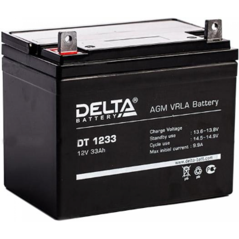 Аккумулятор Delta 12В/33 А/ч