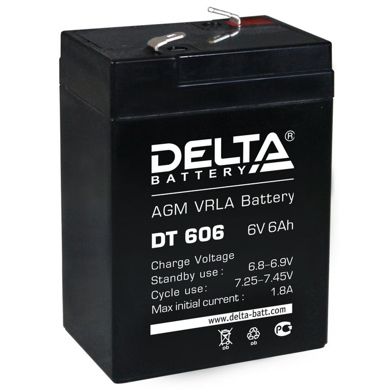 Аккумулятор Delta 6В/6 А/ч