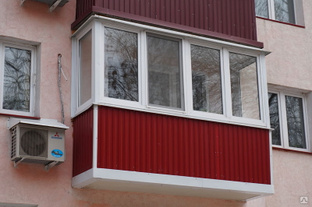 Балконы пластиковые без выноса