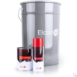 Эмаль термостойкая Elcon термостойкость: от -60°С до +1000°С.