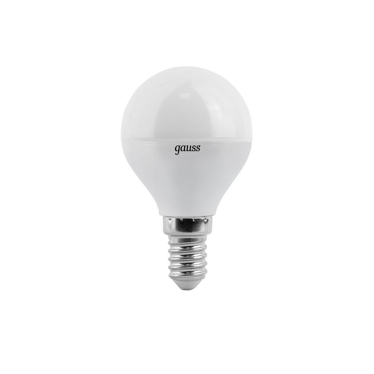 Лампа светодиодная LED 10вт 230в Е14 белый шар Gauss