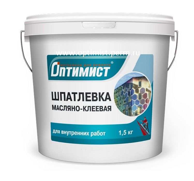 Шпатлевка масляно-клеевая (15 кг) ТМ ОПТИМИСТ