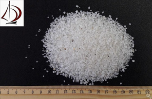 Песок кварцевый белый дробленый фракции 1,0-3,0 