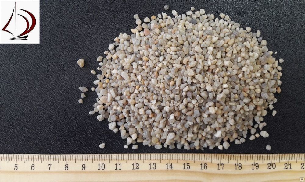 Песок кварцевый фракции 1,8-2,8 в мешках по 25 кг