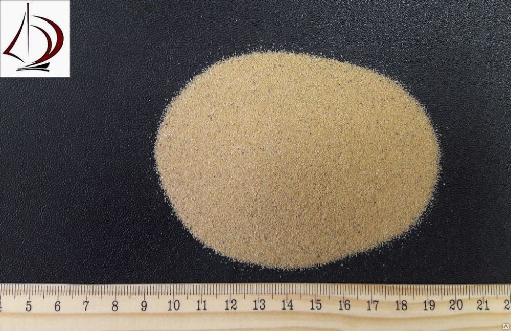 Песок кварцевый фракции 0,1-0,3 в мешках по 25 кг