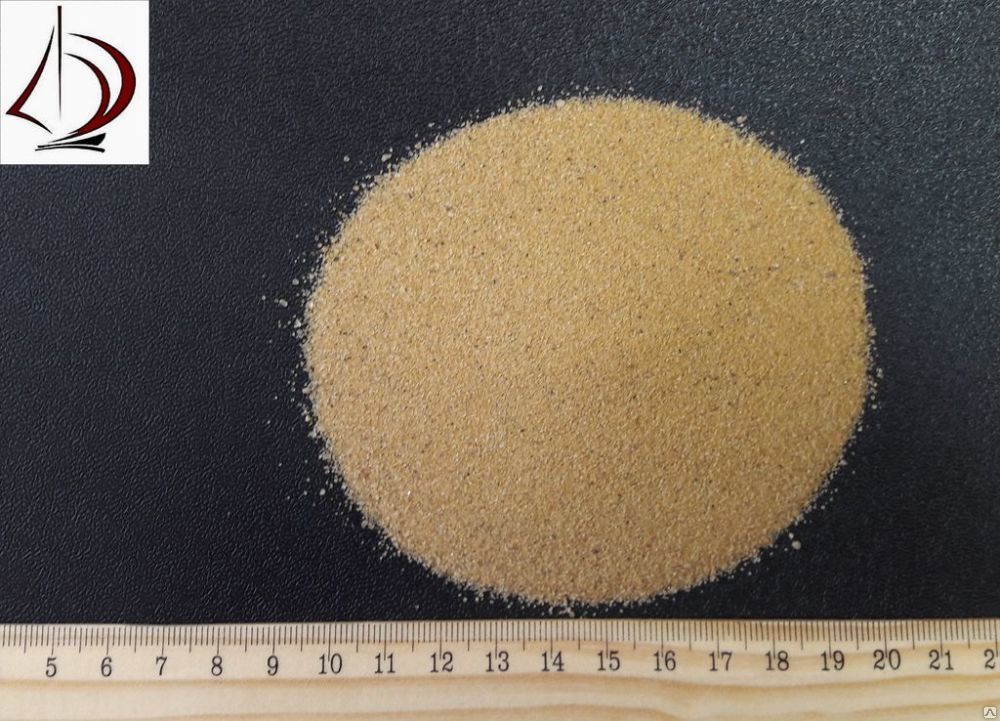 Песок кварцевый фракции 0,1-0,5 в мешках по 25 кг