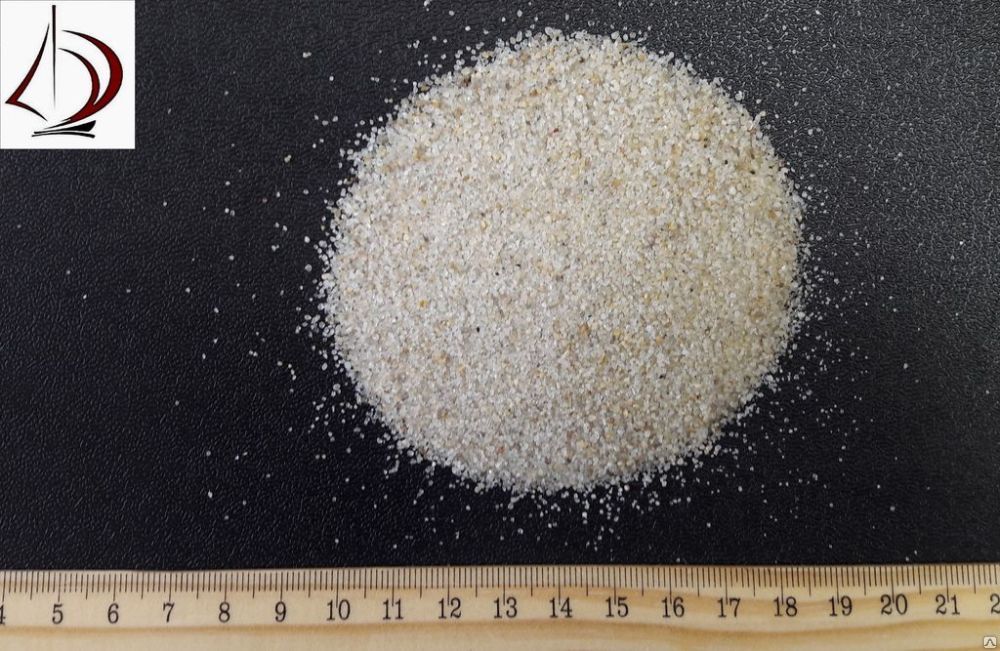 Песок кварцевый фракции 0,3-0,6 в мешках по 25 кг