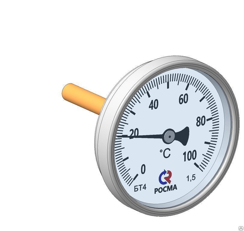 Термометр биметаллический БТ-41.211 0-450 G1/2.64.1,5