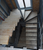 Фасадная лестница к дому маршевая косоур пофоротная с забежными ступенями. размером 1200*4500мм #10