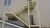 Фасадная лестница к дому маршевая косоур пофоротная с забежными ступенями. размером 1200*4500мм #11